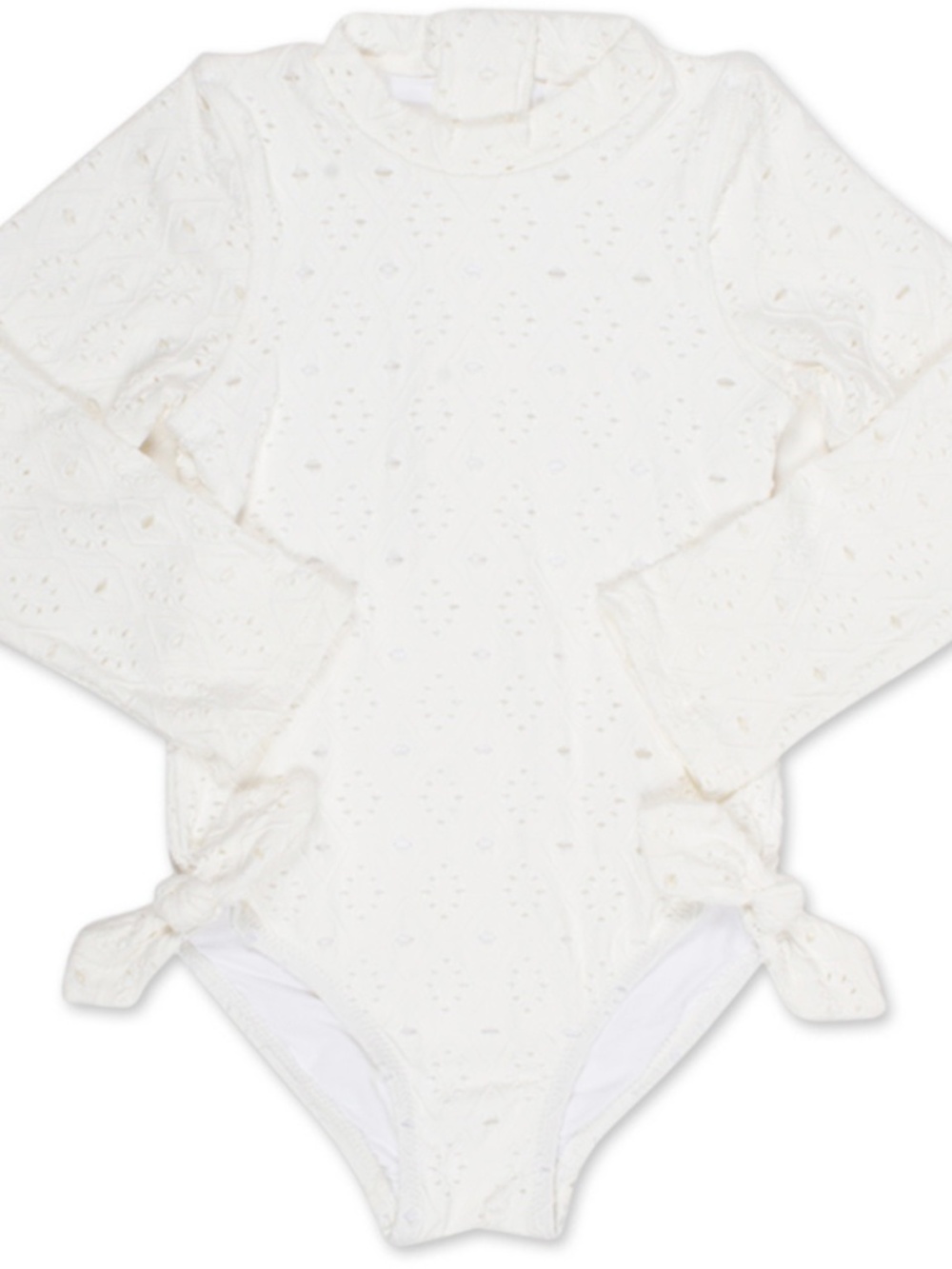 Shade Critters  White Eyelet Long Sleeve One Piece Girls - size 3T - NWT